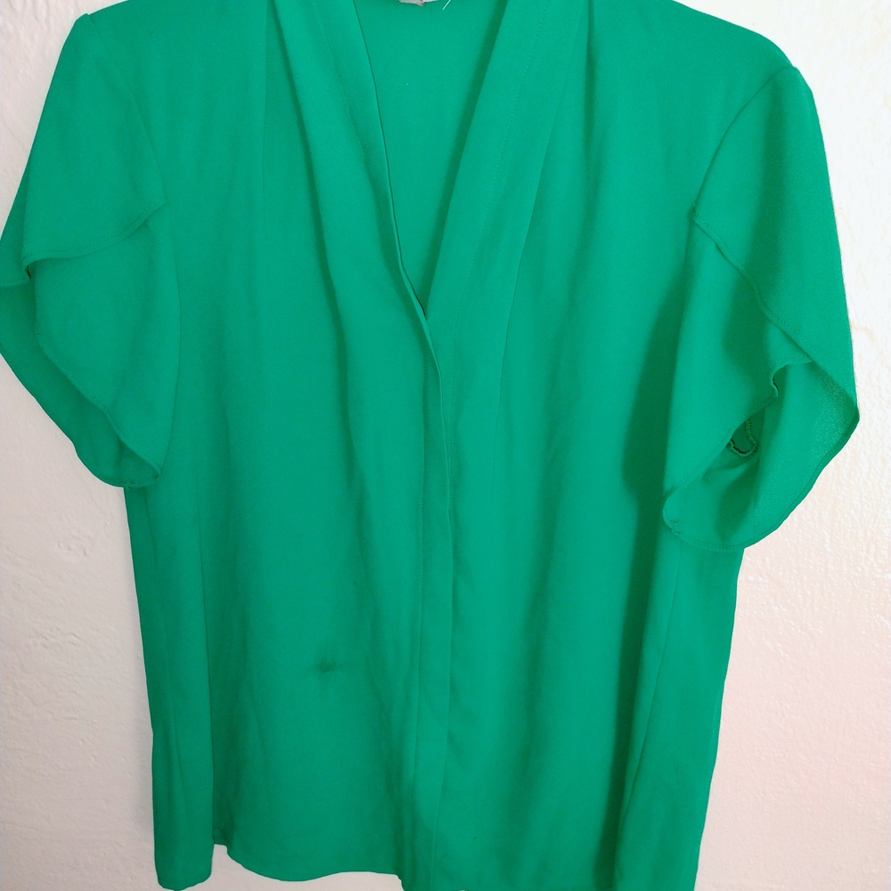 Vibrant Green Blouse